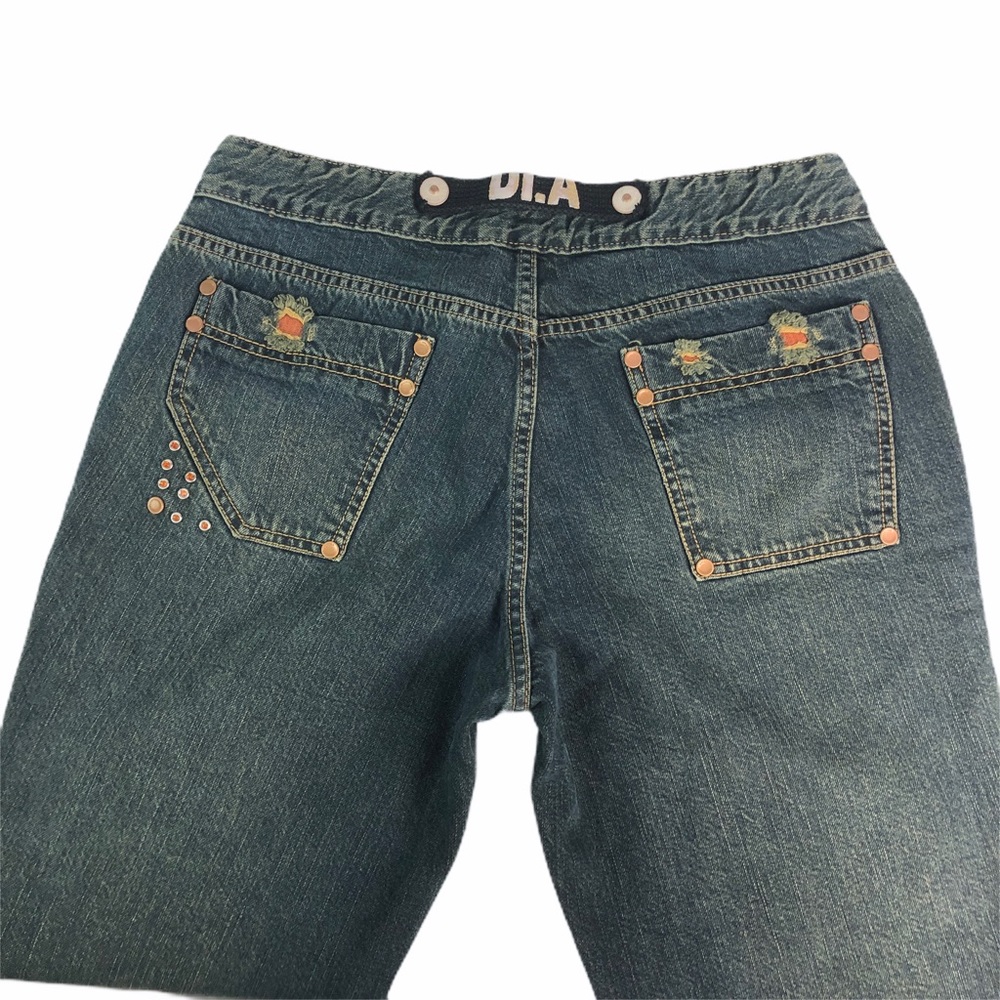 Di.A Distressed Embellished Dark Wash Jeans - Picture 5 of 15